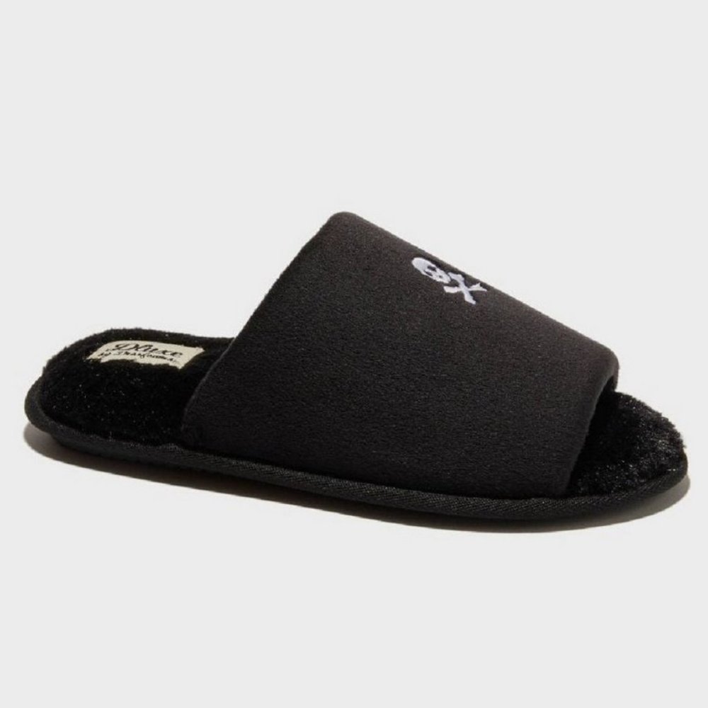 Women's Dluxe by Dearfoams Halloween Skull Slippers - Black - Picture 4 of 4